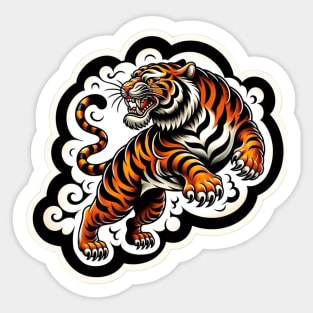 Traditional Tiger Sticker